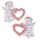 Kerub med Rosa Ros Hjärta