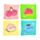 Pusheen the Cat Fruits Komprimerad Resehandduk