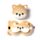 Relaxeazzz Plysch Shiba Inu Hund Rund Resekudde & Ögonmask