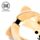 Relaxeazzz Plysch Shiba Inu Hund Rund Resekudde & Ögonmask