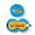 Relaxeazzz Yellow Submarine Rund Plysch Resekudde & Ögonmask