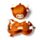 Relaxeazzz Highland Coo Ko Rund Plysch Resekudde & Ögonmask