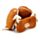 Relaxeazzz Highland Coo Ko Rund Plysch Resekudde & Ögonmask