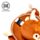 Relaxeazzz Highland Coo Ko Rund Plysch Resekudde & Ögonmask