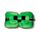 Relaxeazzz Minecraft Creeper Formad Plysch Resekudde & Ögonmask