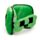 Relaxeazzz Minecraft Creeper Formad Plysch Resekudde & Ögonmask