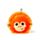 Relaxeazzz Adoramals Orangutang Rund Plysch Resekudde & Ögonmask