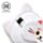 Relaxeazzz Maneki Neko Lyckokatt Rund Plysch Resekudde & Ögonmask