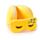 Relaxeazzz Snoozie the Sleeping Head Rund Plysch Resekudde & Ögonmask