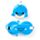 Relaxeazzz Adoramals Blu the Dolphin Delfin Plysch Resekudde & Ögonmask