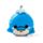 Relaxeazzz Adoramals Blu the Dolphin Delfin Plysch Resekudde & Ögonmask