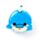 Relaxeazzz Adoramals Blu the Dolphin Delfin Plysch Resekudde & Ögonmask