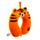 Relaxeazzz Alfie the Tiger Adoramals Plysch Resekudde Minneskum