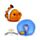 Swapseazzz Adoramals Ocean Clownfisk 2-i-1 Plysch Resekudde & Leksak
