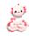 Relaxeazzz Adoramals Maddie the Axolotl Resekudde & Ögonmask
