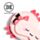 Relaxeazzz Adoramals Maddie the Axolotl Resekudde & Ögonmask