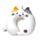 Relaxeazzz Lola the Cat Katt Adoramals Plysch Resekudde Minneskum