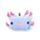 Relaxeazzz Minecraft Axolotl Formad Plysch Resekudde & Ögonmask