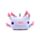 Relaxeazzz Minecraft Axolotl Formad Plysch Resekudde & Ögonmask