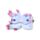 Relaxeazzz Minecraft Axolotl Formad Plysch Resekudde & Ögonmask