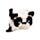 Relaxeazzz Minecraft Panda Formad Plysch Resekudde & Ögonmask