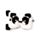 Relaxeazzz Minecraft Panda Formad Plysch Resekudde & Ögonmask