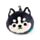 Relaxeazzz Luna the Husky Plysch Resekudde & Ögonmask