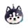Relaxeazzz Luna the Husky Plysch Resekudde & Ögonmask