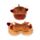 Relaxeazzz Highland Coo Plysch Resekudde & Ögonmask