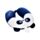 Relaxeazzz Adoramals Banjo the Panda Plysch Minneskum Resekudde för Barn