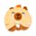 Hoodeazzz Duke the Capybara Kapybara Plysch Minneskum Resekudde & Huva