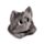 Hoodeazzz Beans & Co Pepper the Cat Katt Plysch Minneskum Resekudde & Huva