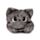 Hoodeazzz Beans & Co Pepper the Cat Katt Plysch Minneskum Resekudde & Huva