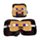 Relaxeazzz Minecraft Steve Formad Plysch Resekudde & Ögonmask