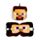 Relaxeazzz Minecraft Steve Formad Plysch Resekudde & Ögonmask