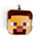 Relaxeazzz Minecraft Steve Formad Plysch Resekudde & Ögonmask