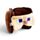 Relaxeazzz Minecraft Steve Formad Plysch Resekudde & Ögonmask