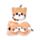 Relaxeazzz Adoramals Scottish Fold Cat Katt Plysch Resekudde & Ögonmask