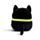 Squidglys Spooky Svart Katt Plysch Leksak
