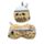 Relaxeazzz Foodiemals Bubbelte Formad Plysch Resekudde & Ögonmask