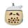 Relaxeazzz Foodiemals Bubbelte Formad Plysch Resekudde & Ögonmask