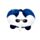 Relaxeazzz Adoramals Panda Plysch Minneskum Resekudde