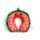 Relaxeazzz Foodiemals Lana the Watermelon Vattenmelon Plysch Minneskum Resekudde