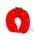 Relaxeazzz Foodiemals Ellie the Strawberry Jordgubbe Plysch Minneskum Resekudde för Barn