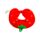 Relaxeazzz Foodiemals Ellie the Strawberry Jordgubbe Plysch Minneskum Resekudde för Barn