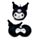 Relaxeazzz Kuromi Hello Kitty Kanin Plysch Resekudde & Ögonmask