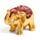 Liten Tur Elefant med Metalliskt Glitter