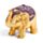 Liten Tur Elefant med Metalliskt Glitter
