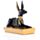 Anubis Svart & Guld Halvliggande
