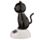 Svart Katt Solcellsfigur